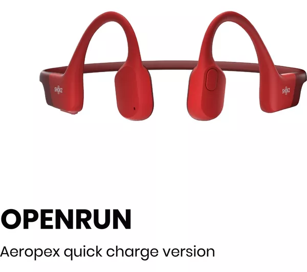 SHOKZ OpenRun Wireless Bluetooth Sports Headphones (Magnetic Charging) - Red - Good - Image 2