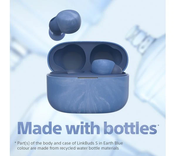 SONY LinkBuds S Wireless Bluetooth Noise-Cancelling Earbuds - Earth Blue - Pristine - Image 3