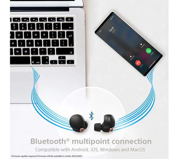 SONY WF-1000XM4 Wireless Bluetooth Noise-Cancelling Earbuds - Silver - Pristine - Image 14