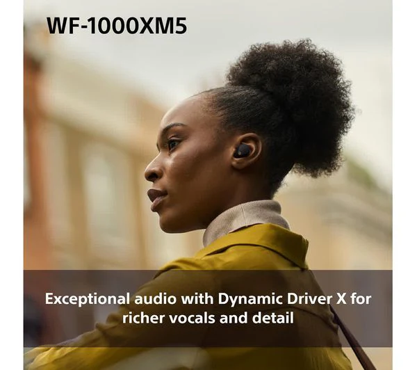 SONY WF-1000XM5 Wireless Bluetooth Noise-Cancelling Earbuds - Black - Very Good - Image 7