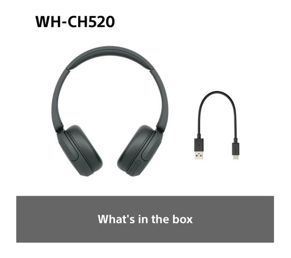 SONY WH-CH520B Wireless Bluetooth Headphones - Black - Good - Image 18